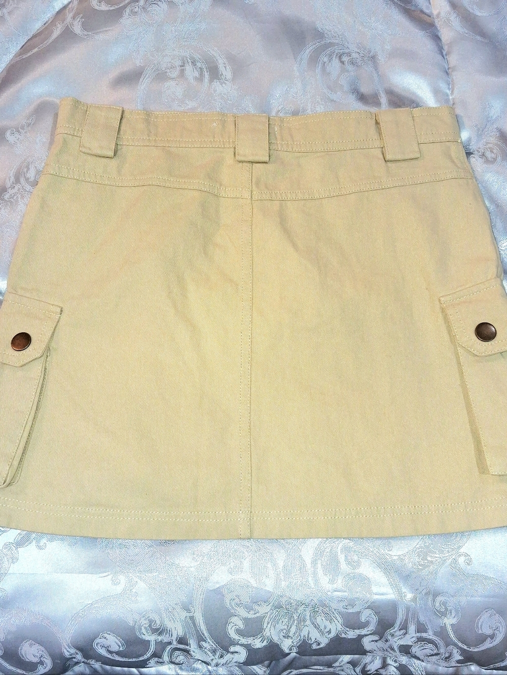 Princess Polly Lydie Cargo Mini Skirt in beige Size 4 New Small Nwt - Picture 8 of 9